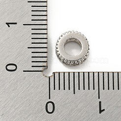 Бусины-проставки из латуни с кубическим цирконием KKB-L215-014P