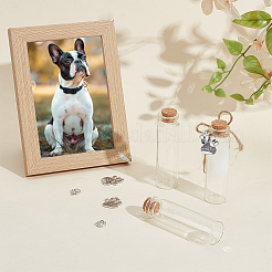 3 шт. стеклянная банка-бутылка контейнеры для бисера&nbsp;AJEW-ME0001-32