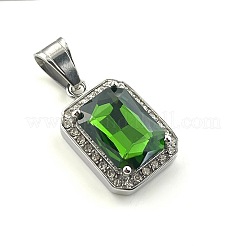 Модные ожерелья с подвесками из нержавеющей стали 304 со стразами&nbsp;FH6785