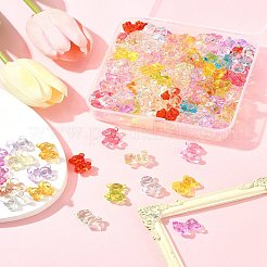 140 шт. Прозрачные акриловые бусины MACR-FS0001-98