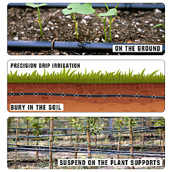1 рулон ПВХ-трубки для капельного орошения&nbsp;AJEW-CP0010-27A