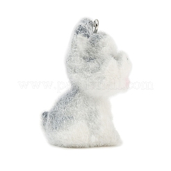 Флокированные подвески из непрозрачной смолы&nbsp;RESI-I353-02P-03