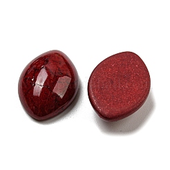 Окрашенные синтетические бирюзовые кабошоны G-B070-11