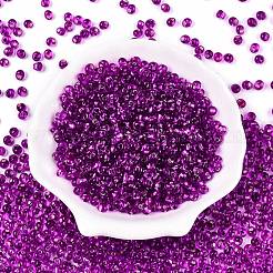 6/0 прозрачная стеклянная бахрома с краской для выпечки&nbsp;X1-SEED-N006-06H