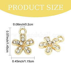 20 шт. подвески из сплава с покрытием из стразов&nbsp;FIND-YW0010-20