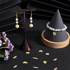 12 шт. 3-х стилевые латунные подвески с микропаве из кубического циркония&nbsp;ZIRC-BBC0002-53