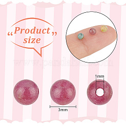 2 нити натуральных турмалиновых круглых бусин&nbsp;G-OC0004-94A