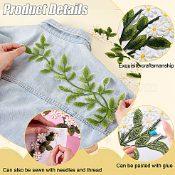 Лоскуты ткани с цветами/листьями&nbsp;PATC-GA0001-83