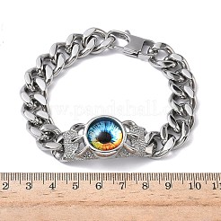 Браслеты из нержавеющей стали eye 201/304 BJEW-F522-02P-03
