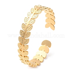 Браслеты-манжеты из нержавеющей стали 304&nbsp;BJEW-F457-07G