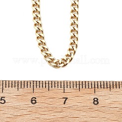 Ожерелья из цепочек панцирного плетения из нержавеющей стали 304 толщиной 3.5 мм&nbsp;NJEW-T016-10G