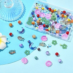 150шт. 15 набора бусин ручной работы в технике лэмпворк&nbsp;LAMP-YW0001-26