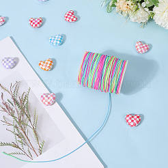 Сегментированный окрашенный круглый полиэстеровый эластичный шнур OCOR-WH20018-35D