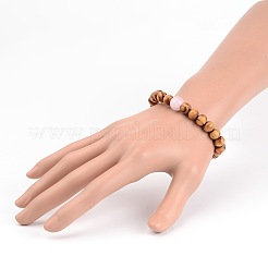 Деревянные бисером браслеты простирания BJEW-JB01941