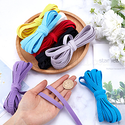 40 ярд 8-х цветного плоского полиэстерового нескользящего эластичного шнура OCOR-GF0003-65