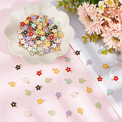 140шт 7 цвета сплава эмаль подвески ENAM-HY0003-03