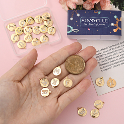 26 шт. 26 стиля латунных подвесок с микропаве из кубического циркония&nbsp;KK-SC0006-94