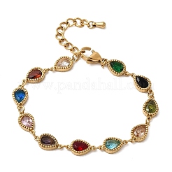 Браслеты-цепочки из нержавеющей стали 304 для женщин BJEW-A093-01A-G