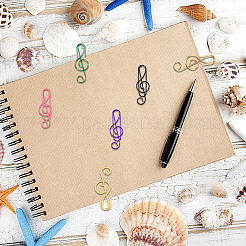 108шт. 6-х цветная металлическая скрепка AJEW-CP0008-64