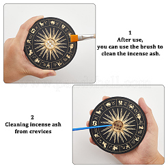 2шт 2-х цветные деревянные курильницы&nbsp;DJEW-CN0001-39A