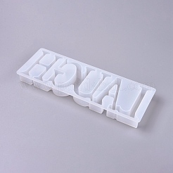 Diy word смех силиконовые Молды&nbsp;X-DIY-K017-05