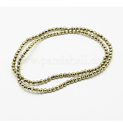 Круглый немагнитная синтетический гематит бисер пряди&nbsp;X-G-D617-2mm-27