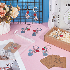 24 шт. брелок из нержавеющей стали&nbsp;KEYC-OC0001-48