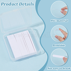 100 шт. ПВХ-подставка для воротника рубашки&nbsp;DIY-CN0003-59A