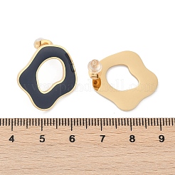 Серьги-гвоздики из нержавеющей стали 304 с эмалью EJEW-Z089-21G