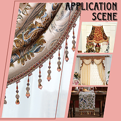 4 м полиэстеровая кружевная лента с бахромой&nbsp;DIY-OC0013-57B