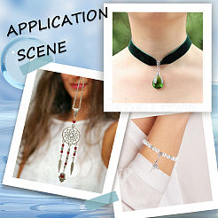 160 шт. 4 стиля тибетских цинковых трубчатых держателей из сплава TIBE-SP0001-05