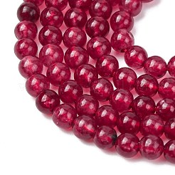 Натуральный белый нефрит круглый шарик нити&nbsp;G-A130-3mm-F01