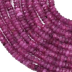 Натуральные рубиновые бисерные пряди&nbsp;G-A304-A01-01