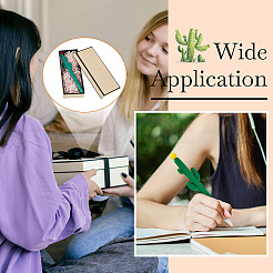 15шт 3-х цветная резиновая гелевая ручка «Кактус»&nbsp;AJEW-TA0002-67