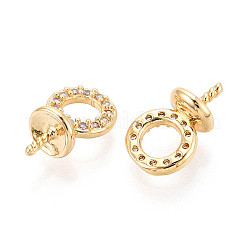 Латунные проложить прозрачные кубические циркониевые поручни KK-T077-28G