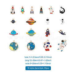 36 шт. 18 стиля подвески из сплава FIND-CD0001-02