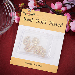 6шт латунные подвески с микропаве и кубическим цирконием&nbsp;ZIRC-BBC0002-20