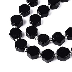 Природные обсидиана бисер нитей G-P534-A22-02