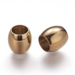 Гладкие бусины из нержавеющей стали марки 304 STAS-Q146