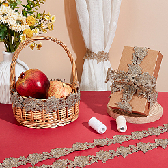 10 ярд золотистой металлической кружевной отделки OCOR-OC0001-21