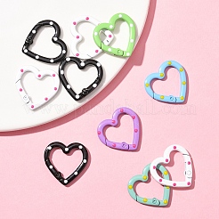 10 шт. окрашенные распылением кольца пружинных ворот из сплава&nbsp;FIND-YW0008-92