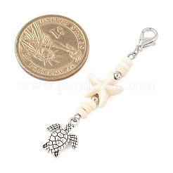 7 шт. подвеска из синтетической бирюзы с морской тематикой&nbsp;HJEW-JM03428