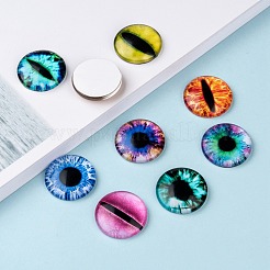 Полукруглый драконий глаз / куполообразные стеклянные кабошоны GGLA-A002-25mm-AB