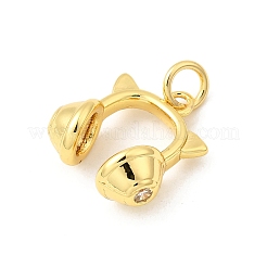 Латунные микро проложить кубического циркония подвески&nbsp;KK-I364-12G