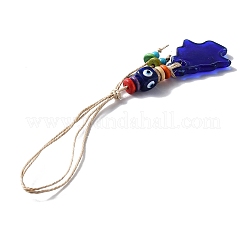 Стеклянный кулон сглаза украшения&nbsp;HJEW-WH0006-53