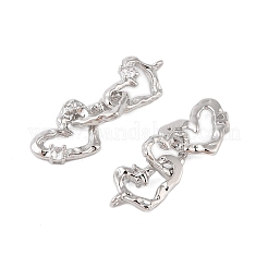 Латунные микропаве прозрачные подвески с фианитом&nbsp;KK-B111-03P