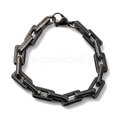 Браслеты-цепочки из нержавеющей стали 304 для мужчин и женщин BJEW-C124-01B