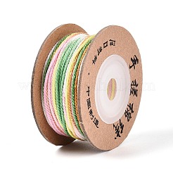 30 м окрашенный сегментный хлопковый шнур для макраме&nbsp;OCOR-T018-01U