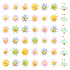 50 шт. непрозрачные смоляные подвески PALLOY-TA00223