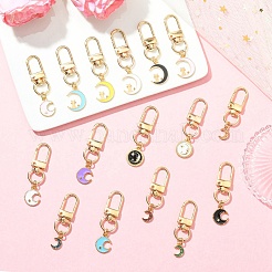 Подвесные украшения из эмали из сплава 16 шт.&nbsp;HJEW-YW00249